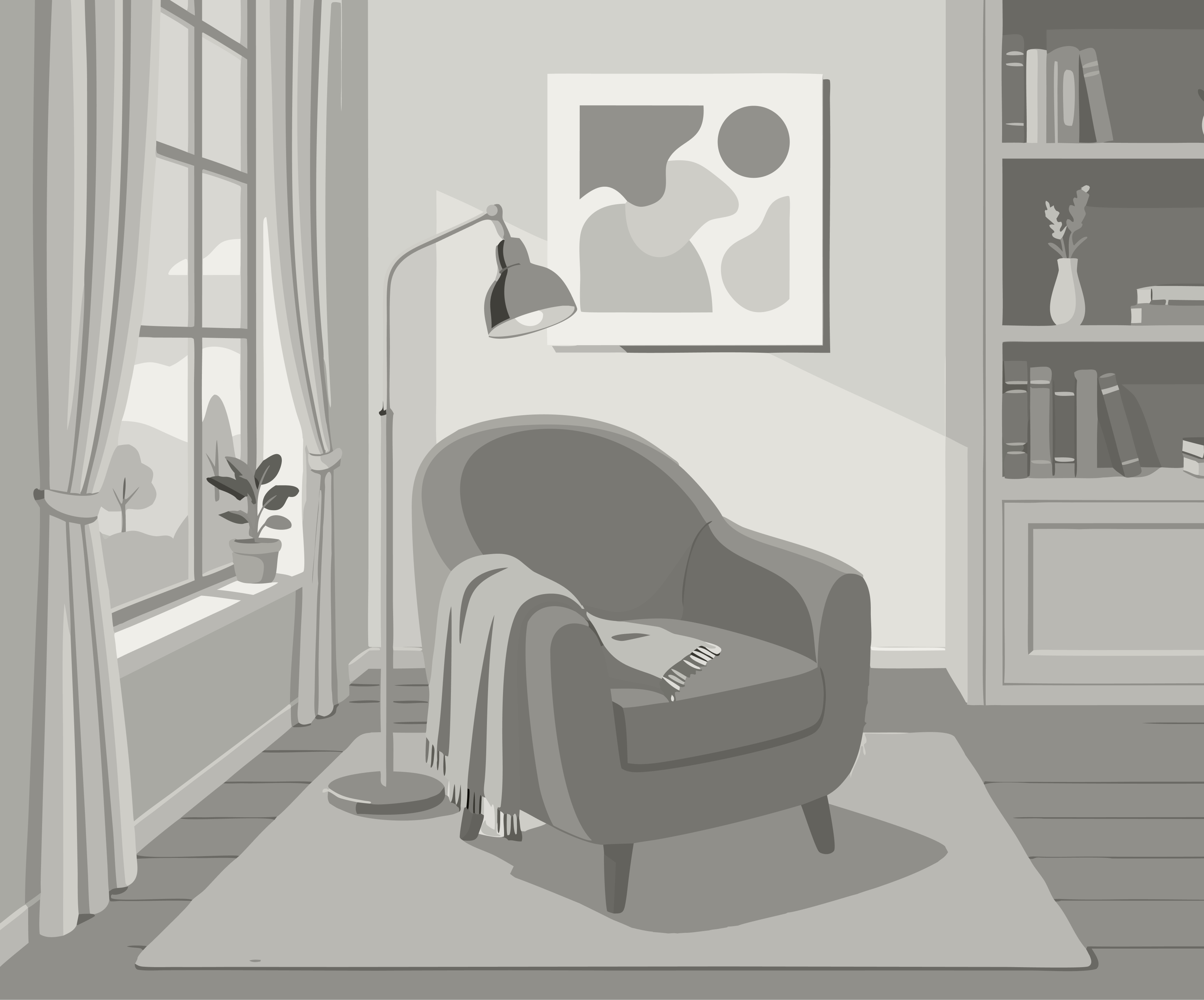 Grande Chambre Simple avec Salle de Bains Commune